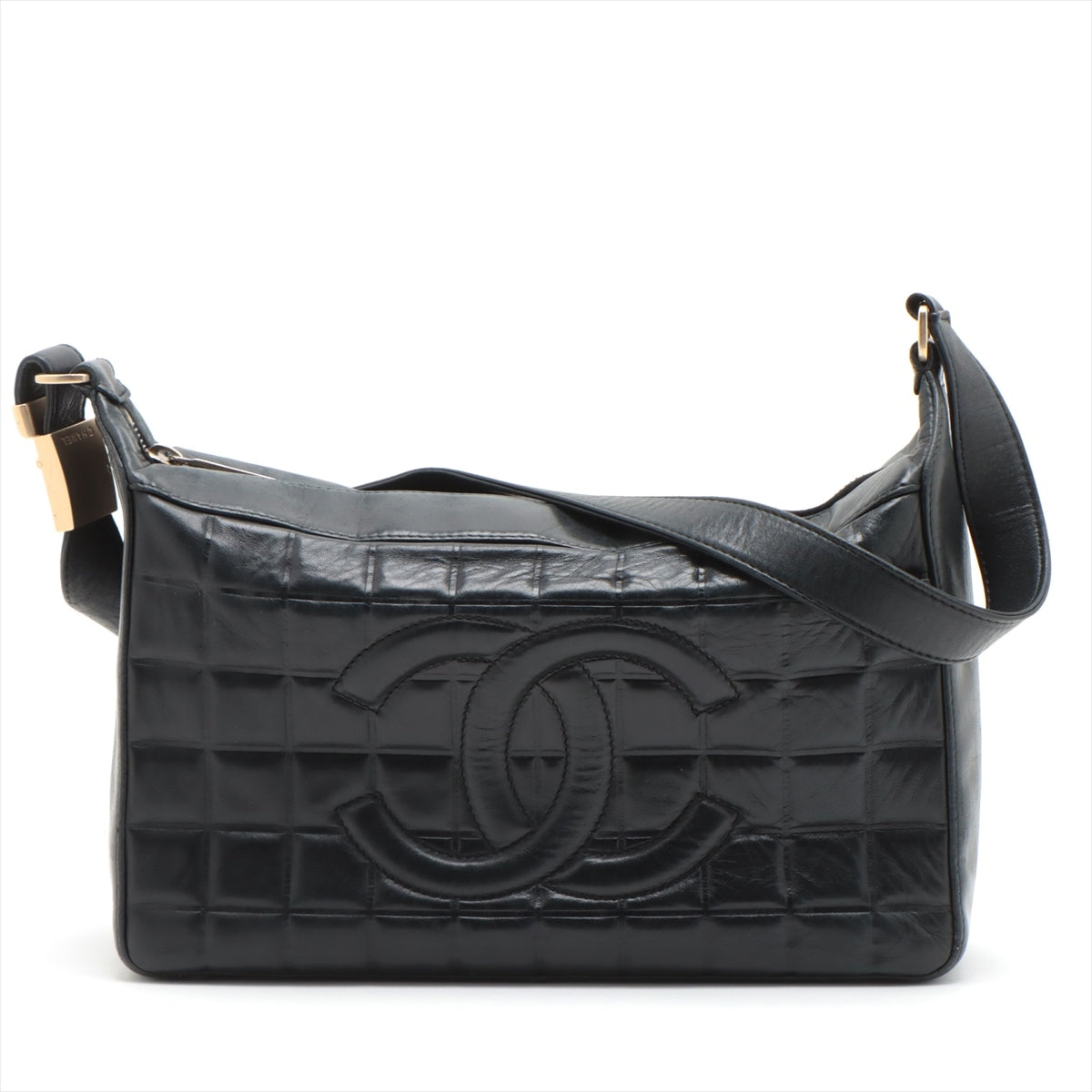 Chanel Chocolate Bar in Shoulder Bag Black G 8th