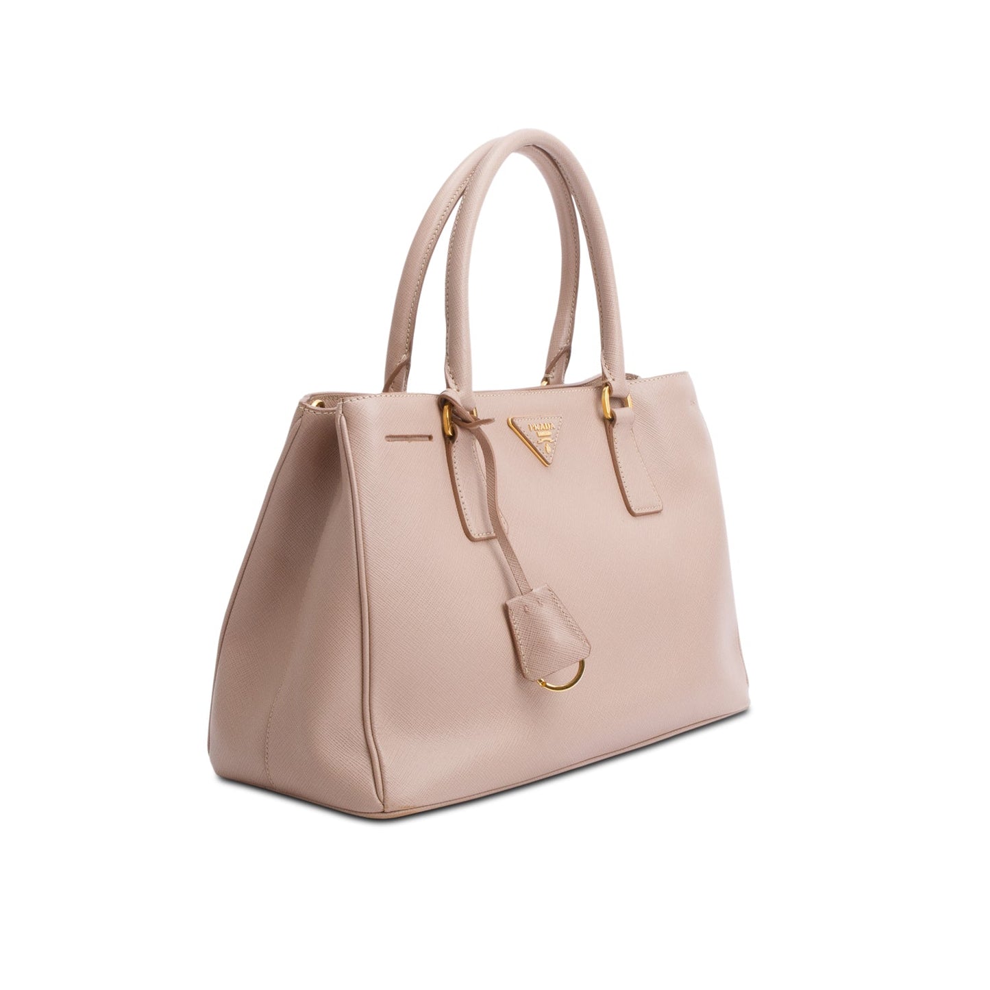 Prada Beige Saffiano Lux Small Galleria Tote