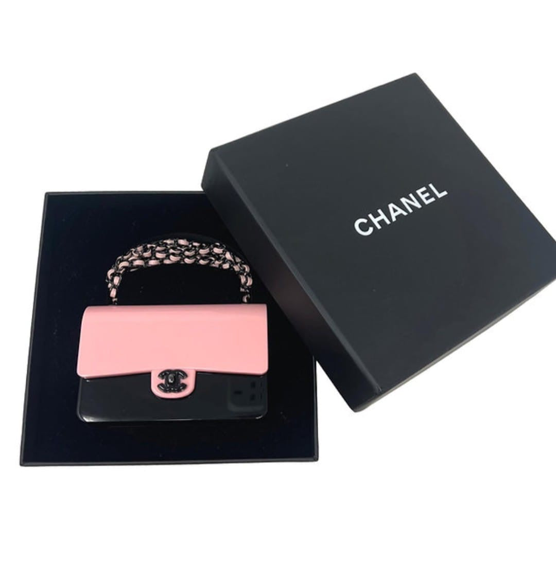 Chanel 21 black and Pink acrylic box minaudiÃ¨re