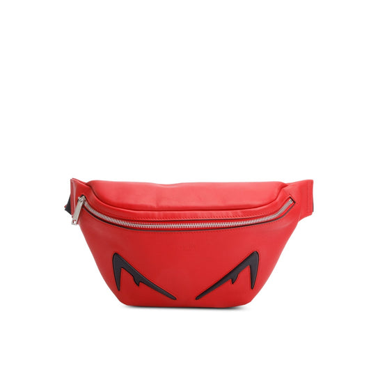 Fendi Red Vitello Leather Devil Eyes Belt Bag