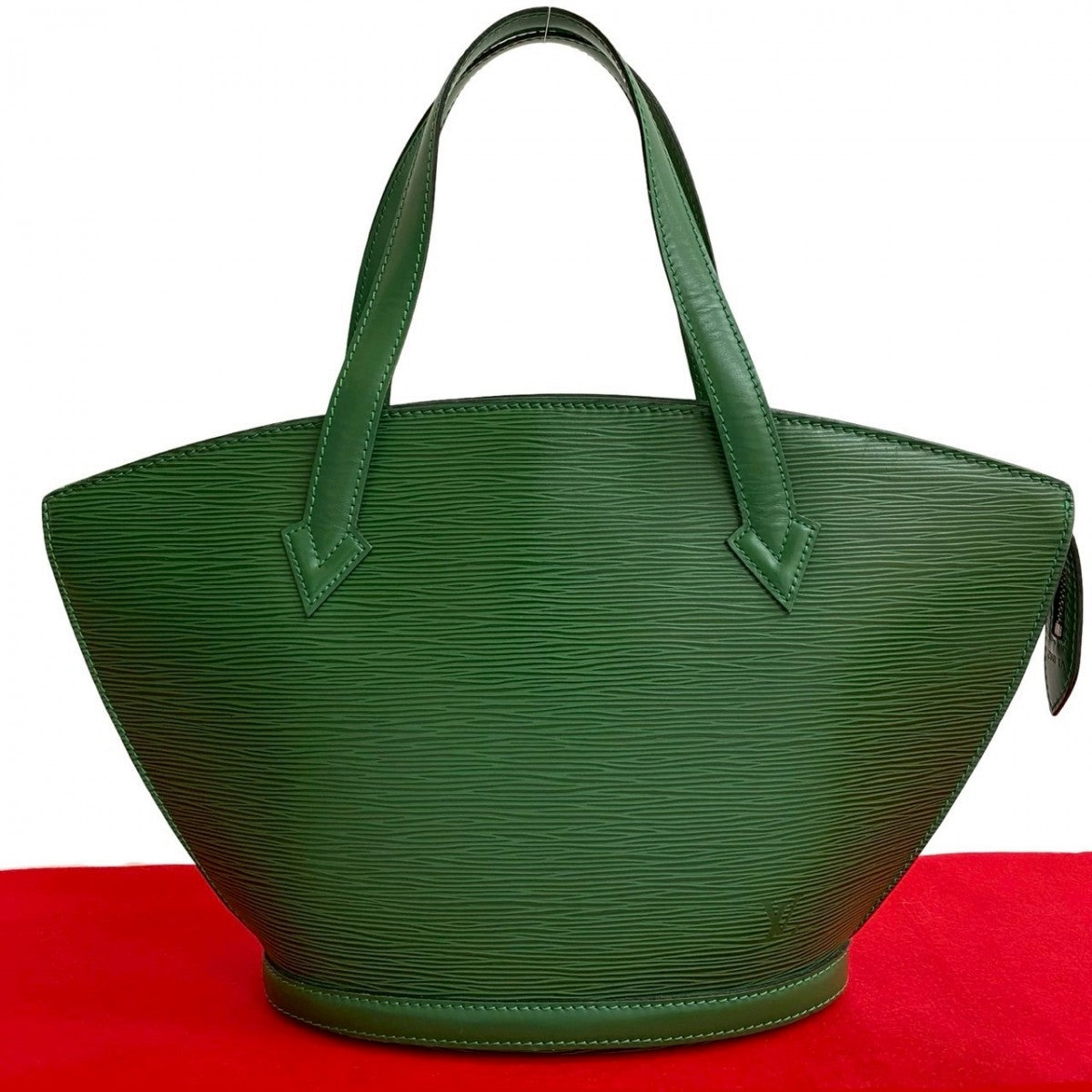 LOUIS VUITTON Handbag Epi Leather green Epi Sun jack Women