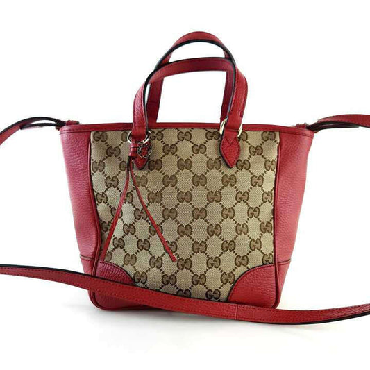 Gucci Leather Canvas Tote