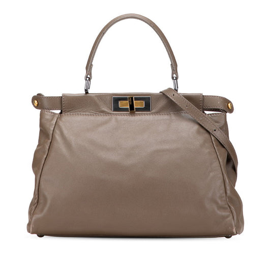 Fendi Peekaboo Leather 2way Bag