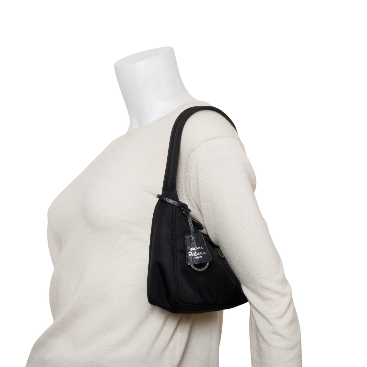 Prada 2021 Black Re-Edition 2000 Re-Nylon Mini Bag