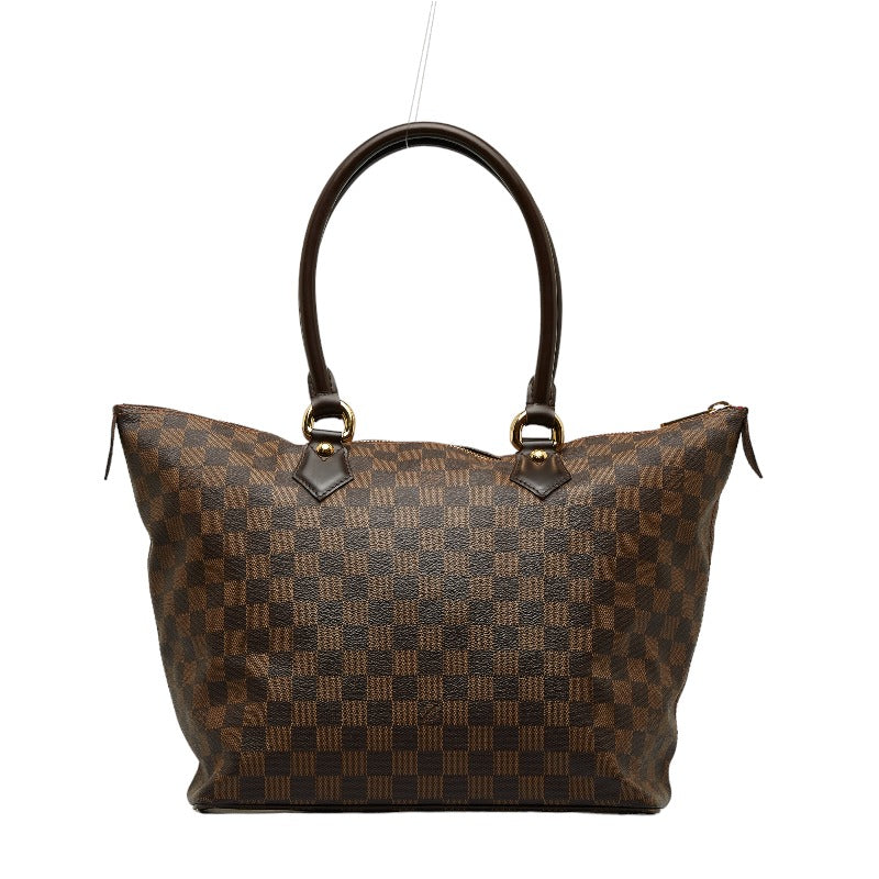Louis Vuitton Damier Salée MM Handbag N51188 Brown PVC Leather Louis Vuitton