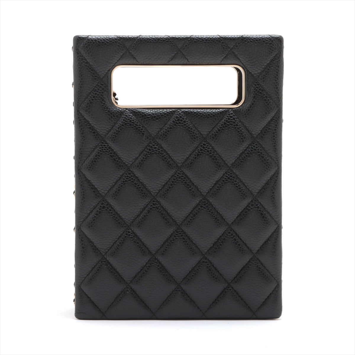 Chanel Caviar S Chain Shoulder Bag Black G AS3314