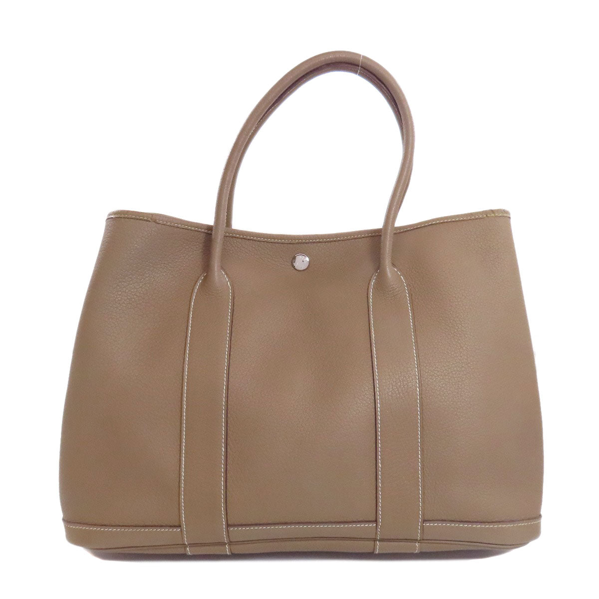 HERMES Tote Bag Negonda Brown Garden Party PM Etoupe SilverMetal Women