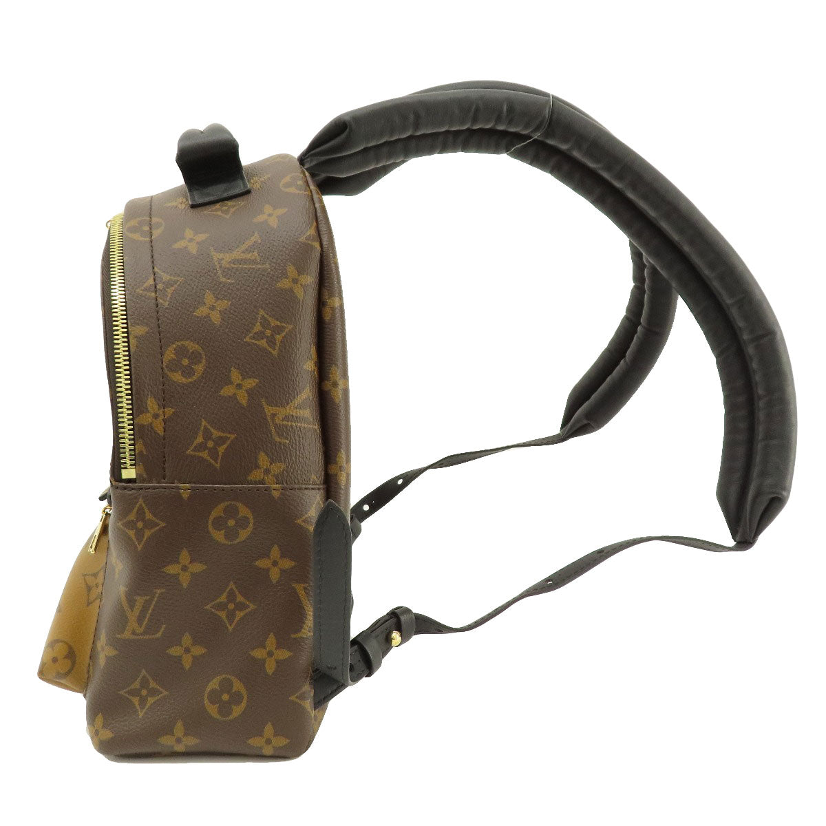 LOUIS VUITTON Backpack Monogram Canvas , Monogram Reverse Brown Palm Springs Backpack PM Monogram Women