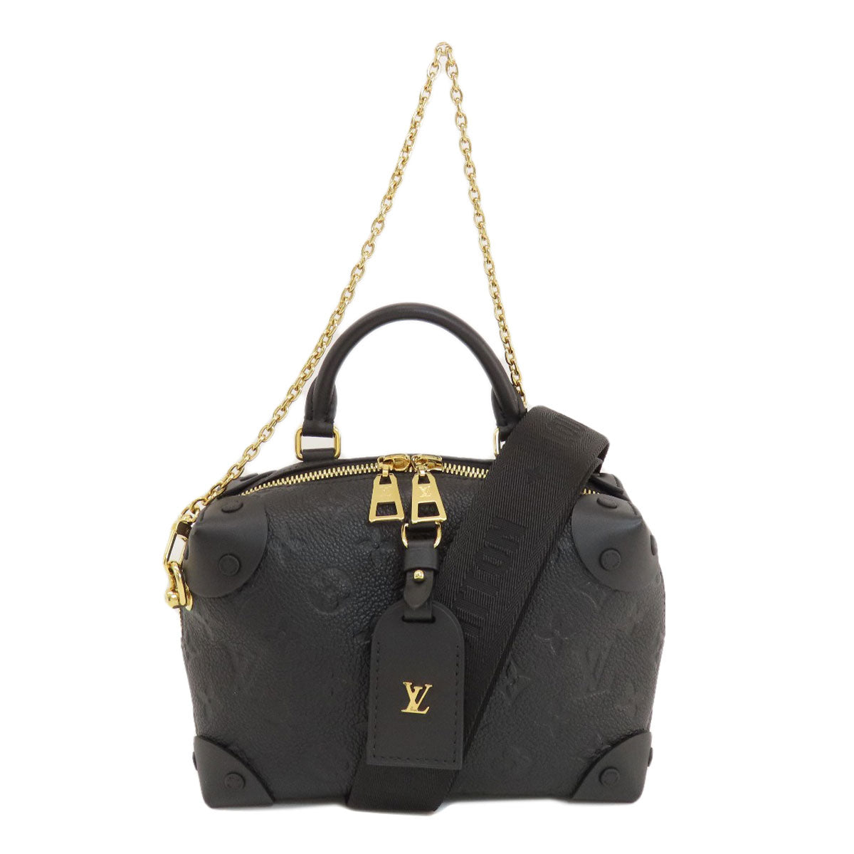 LOUIS VUITTON Shoulder Bag Monogram Ann Platt black Petit Maru Suple Women