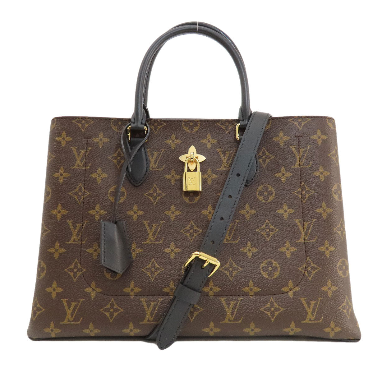 LOUIS VUITTON Tote Bag Monogram canvas Brown Flower Tote Monogram