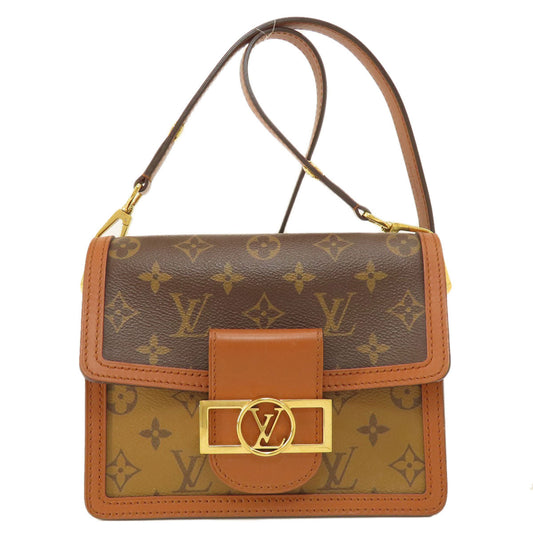LOUIS VUITTON Shoulder Bag Monogram reverse Brown Dauphine Mini Monogram