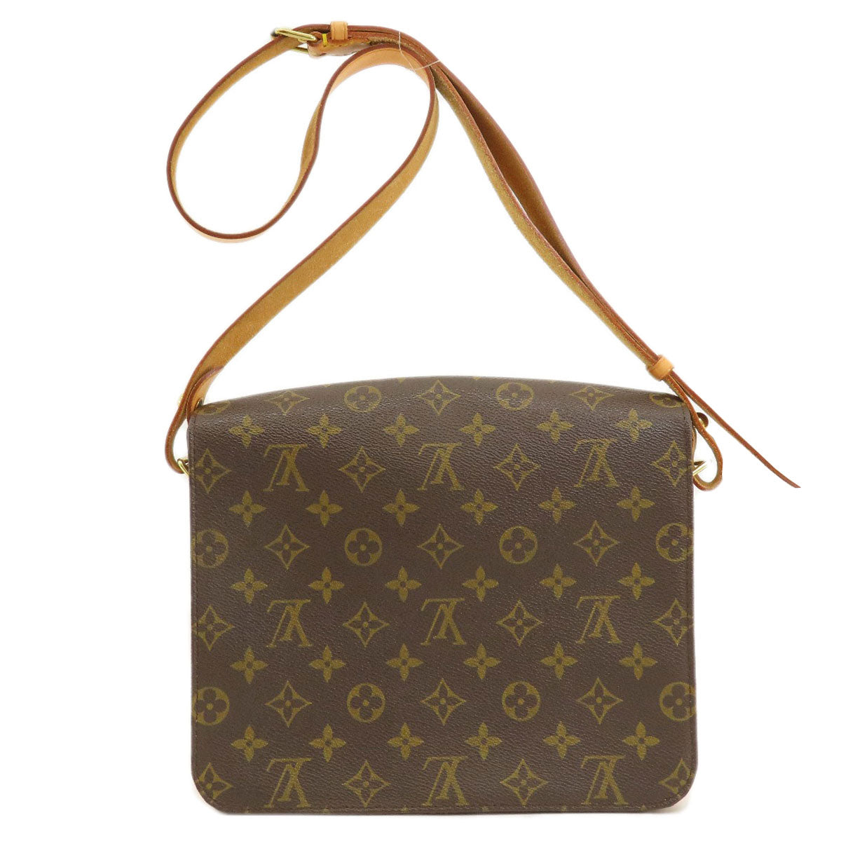 LOUIS VUITTON Shoulder Bag Monogram canvas Brown Cartouchiere monogram Women