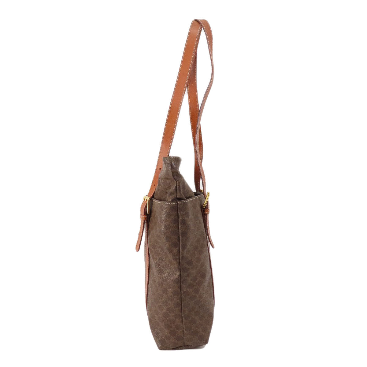 CELINE Tote Bag PVC Brown Macadam Pattern Women