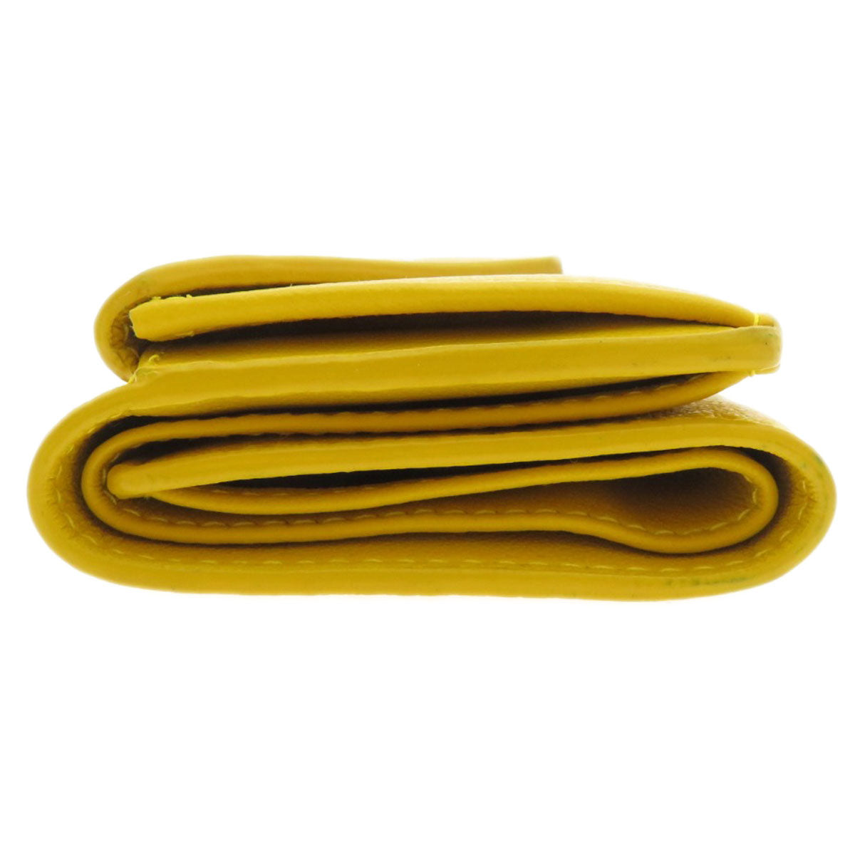 BALENCIAGA Bifold Wallet 391446 Calfskin yellow Compact Wallet Paper Women