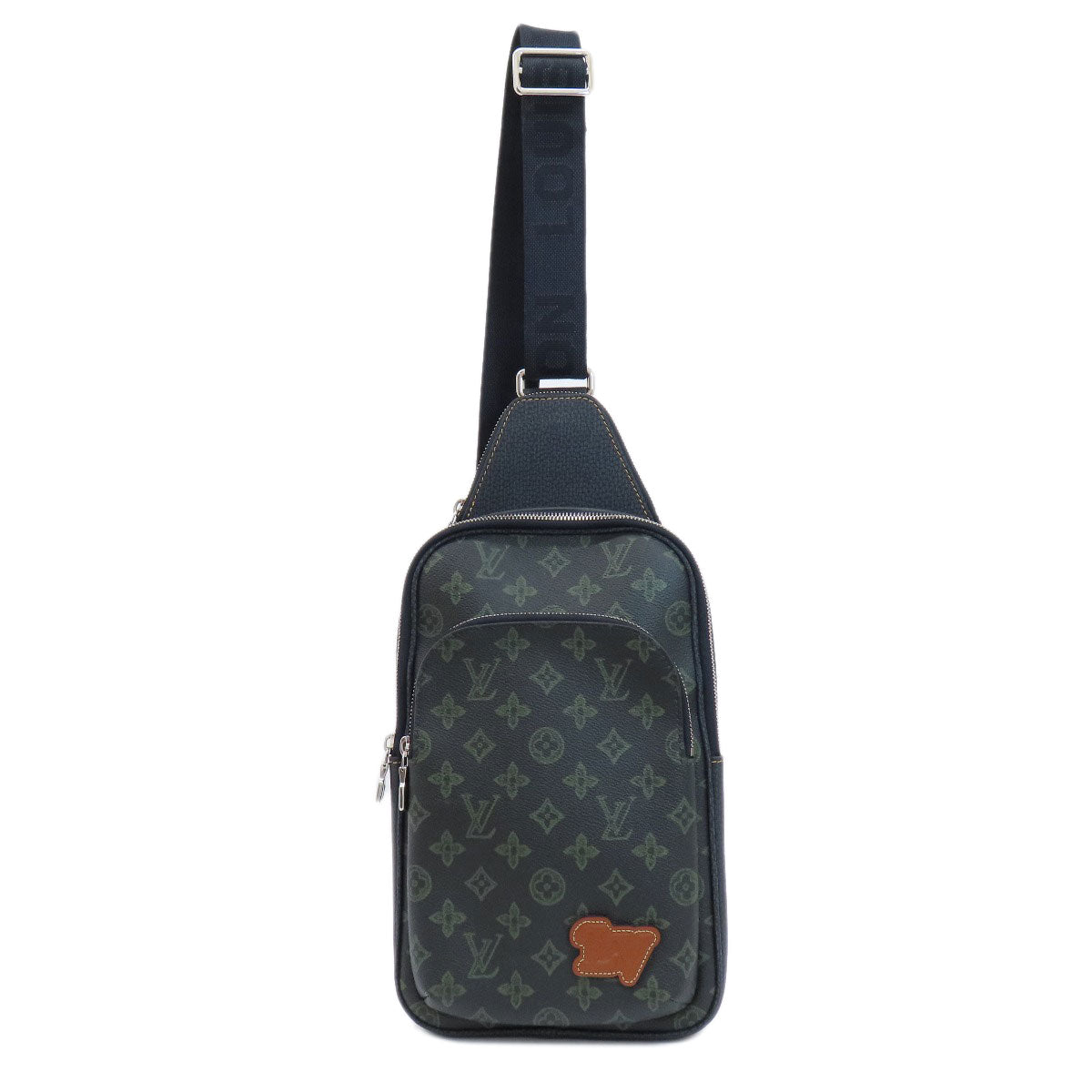 LOUIS VUITTON Sling bag Monogram canvas green Avenue Sling Bag Monogram Records