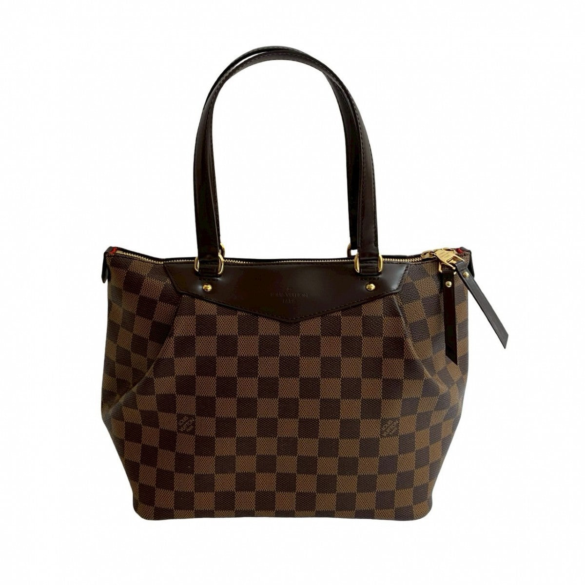 LOUIS VUITTON Handbag leather Brown Damier Westminster PM