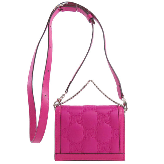 GUCCI Shoulder Bag 723777 Nylon pink GG Long Shoulder 2WAY Women