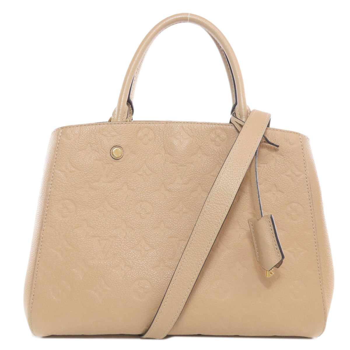 LOUIS VUITTON Handbag Ann Platt beige Montaigne MM