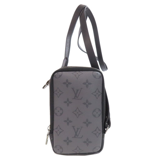 LOUIS VUITTON Shoulder strap Monogram Eclipse black Double phone pouch mens