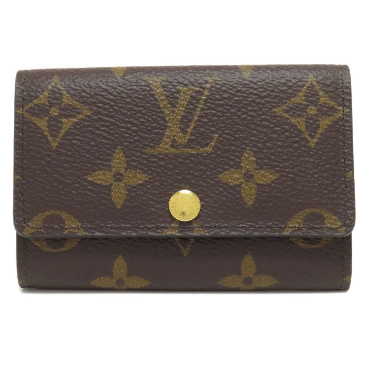 LOUIS VUITTON Key case Key holder Monogram canvas Brown Multicles6 Women(Unisex)