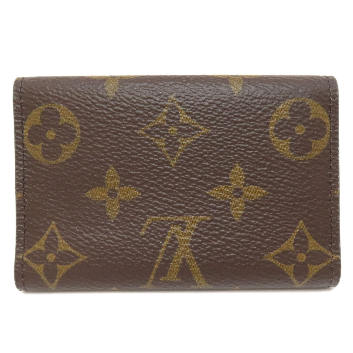 LOUIS VUITTON Key case Key holder Monogram canvas Brown Multicles6 Women(Unisex)