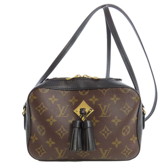 LOUIS VUITTON Shoulder Bag Monogram canvas Brown Saintonge