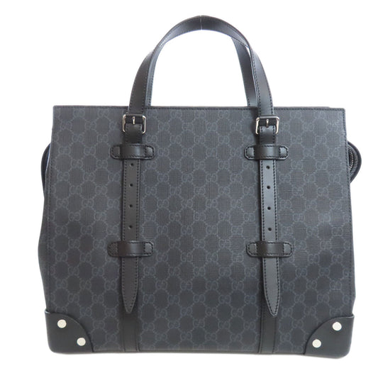 GUCCI Tote Bag 626356 PVC black GG Supreme