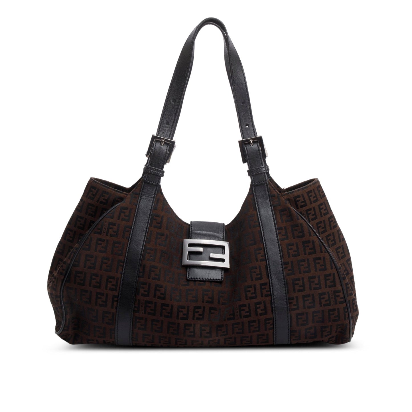 Fendi Brown Zucca Canvas Hobo Bag