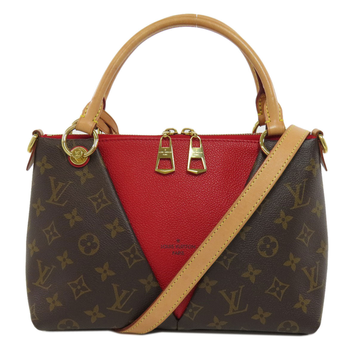 LOUIS VUITTON Handbag Monogram canvas Brown V Tote BB Women