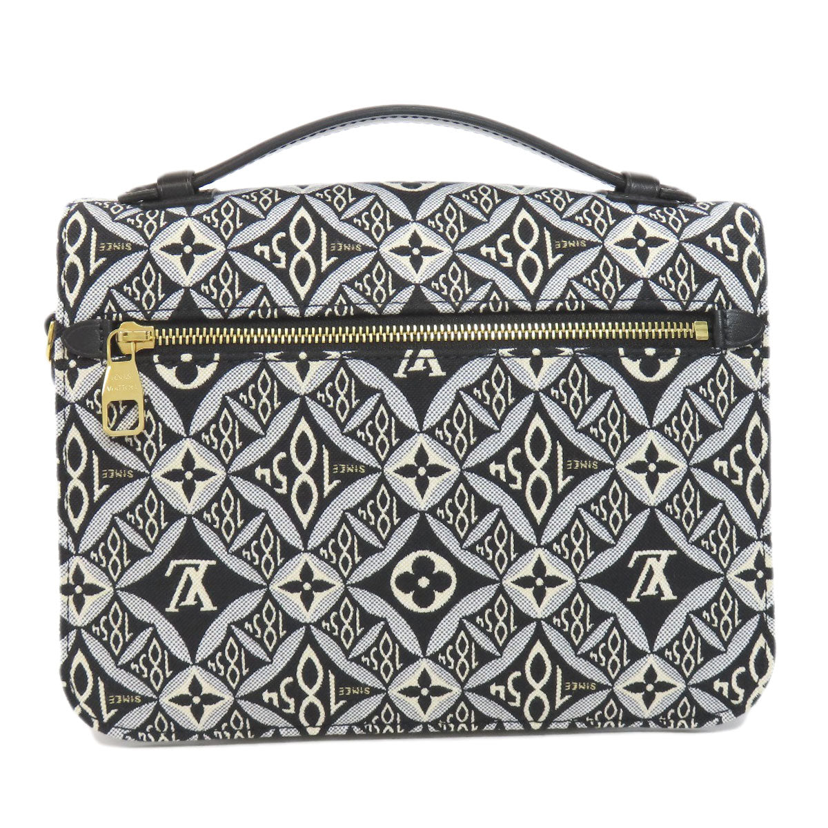 LOUIS VUITTON Handbag Monogram Jaguar black Pochette Metis MM Women