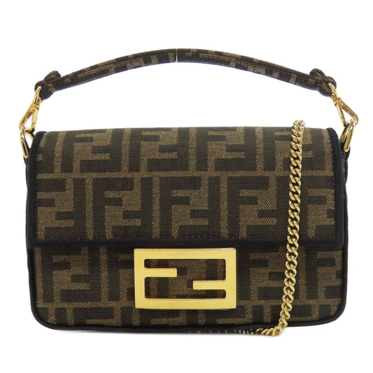 FENDI Shoulder Bag canvas Brown Zucca Pattern 2WAY