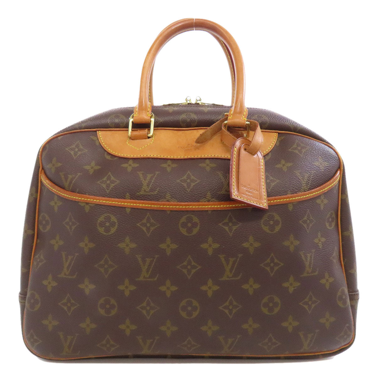 LOUIS VUITTON Handbag Monogram canvas Brown Deauville Women