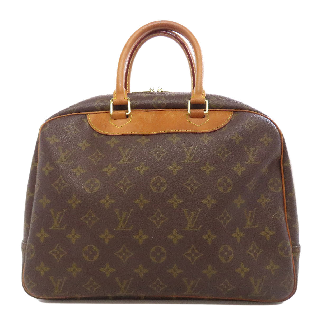 LOUIS VUITTON Handbag Monogram canvas Brown Deauville Women