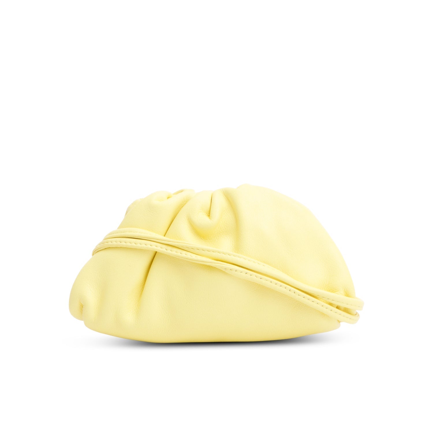 Bottega Veneta Yellow Butter Calfskin Leather The Mini Pouch