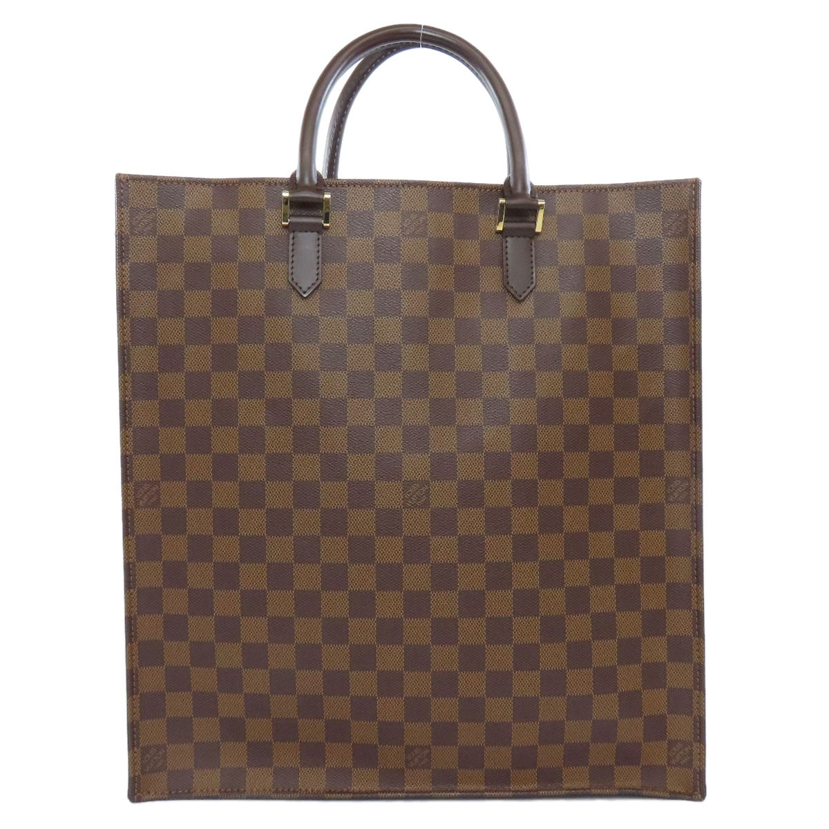 LOUIS VUITTON Handbag Damier canvas Brown Sac Plat Women
