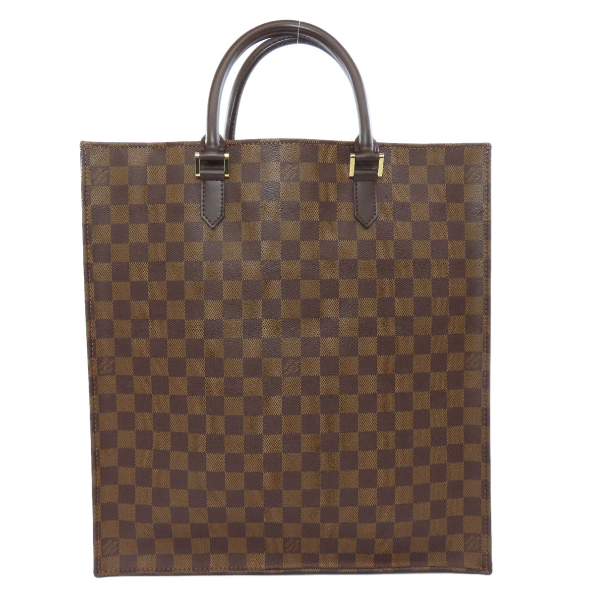 LOUIS VUITTON Handbag Damier canvas Brown Sac Plat Women