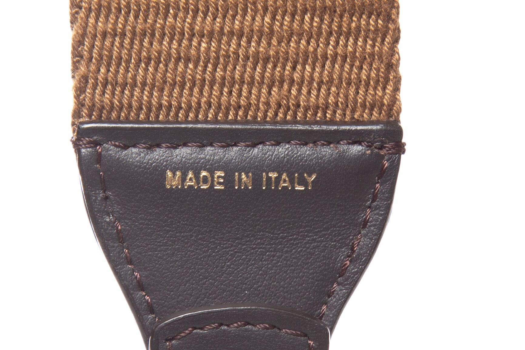 Fendi Brown and Black FF Zucca Print Canvas Bag Strap