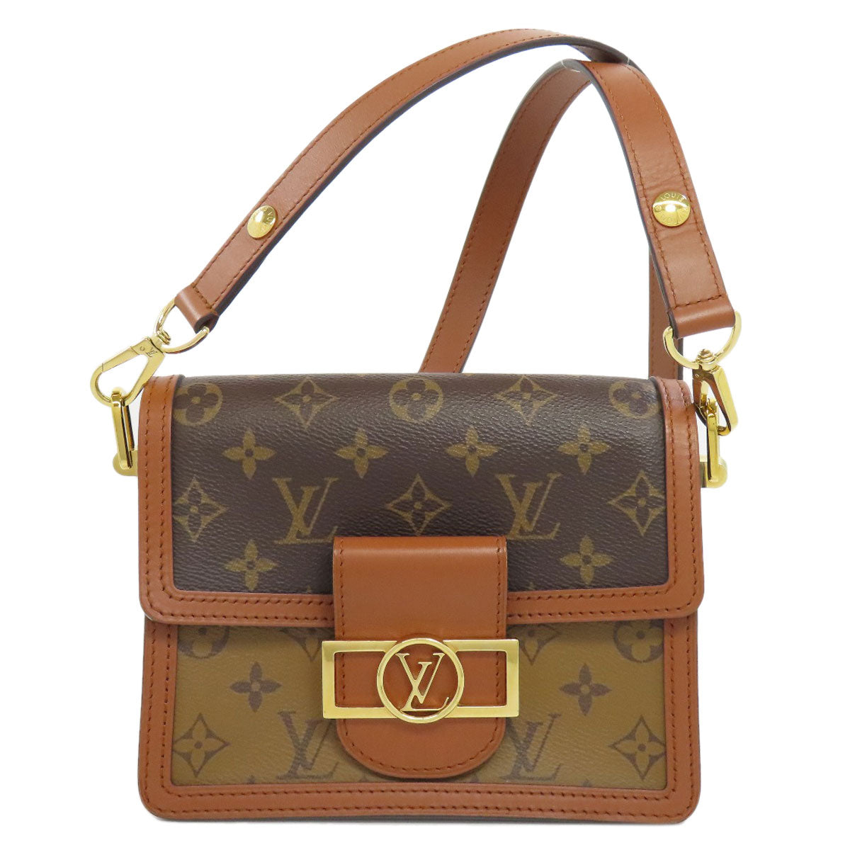 LOUIS VUITTON Shoulder Bag Monogram reverse Brown Daufine MINI Women