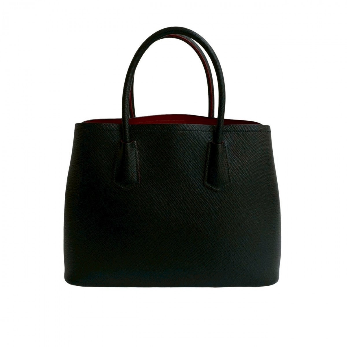 PRADA Shoulder Bag leather black