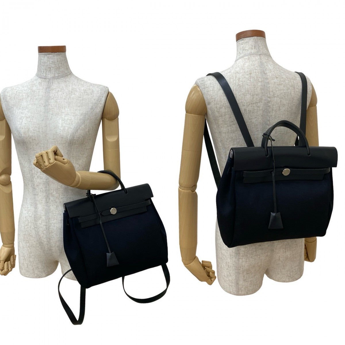 HERMES Backpack Towar Officier black Herbag ad PM