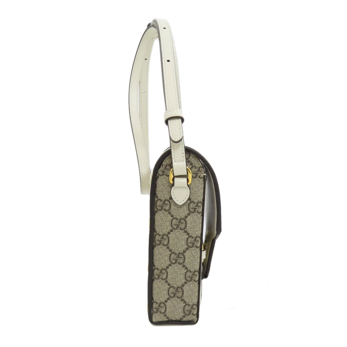 GUCCI Shoulder Bag 625615 PVC Brown Horsebit 1955 mini bag Women