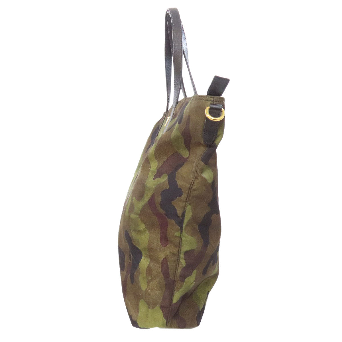 PRADA Tote Bag Nylon green Camouflage 2WAY