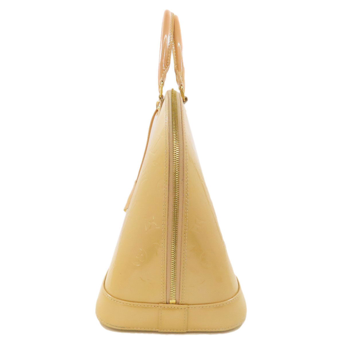 LOUIS VUITTON Handbag Vernis yellow Alma MM Women