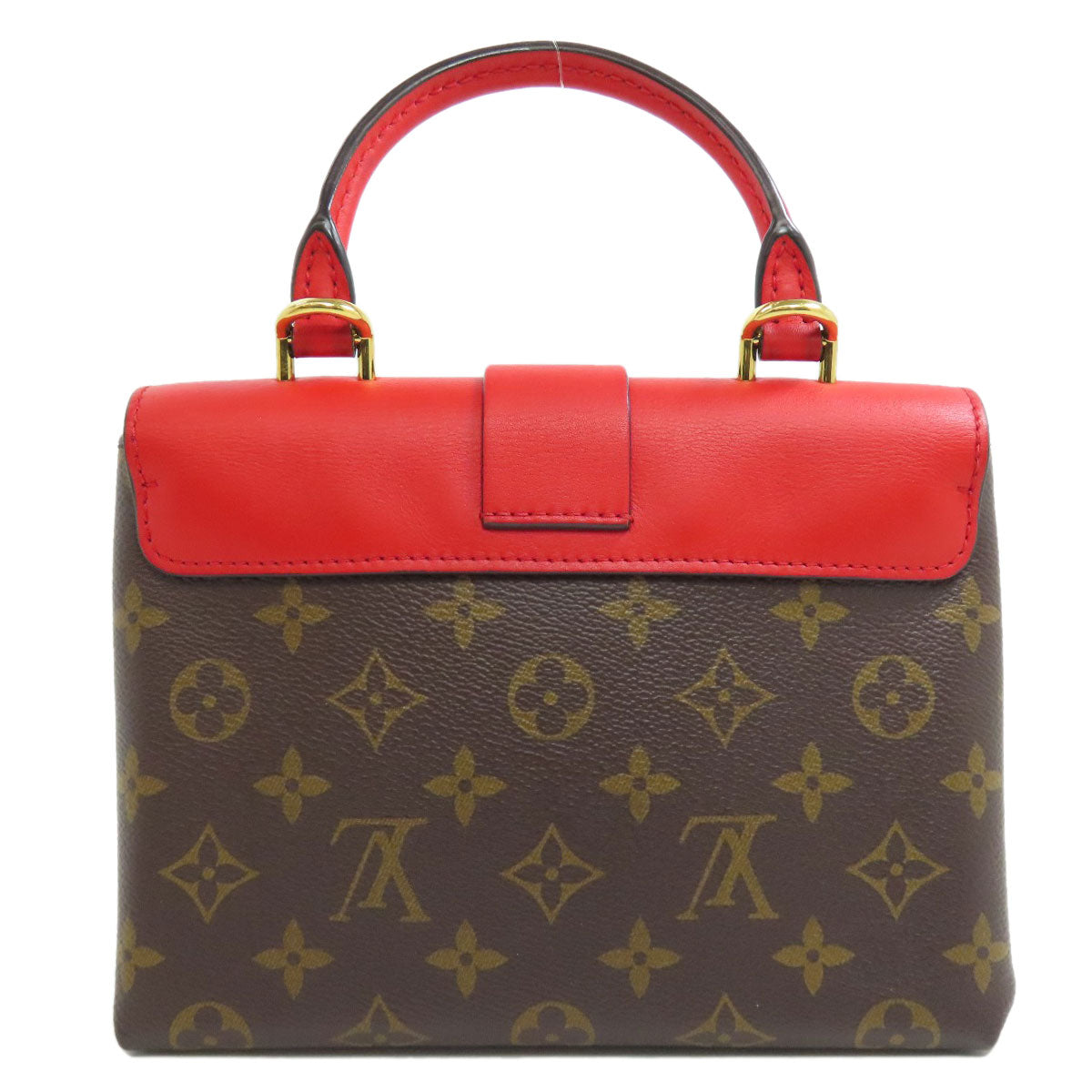 LOUIS VUITTON Handbag Monogram canvas Red Rocky bb Women