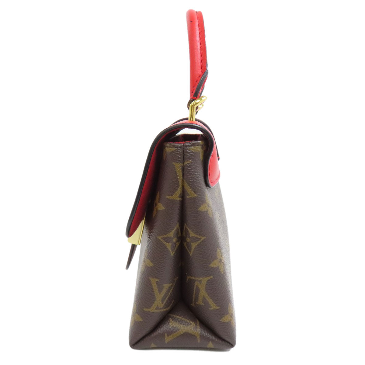 LOUIS VUITTON Handbag Monogram canvas Red Rocky bb Women