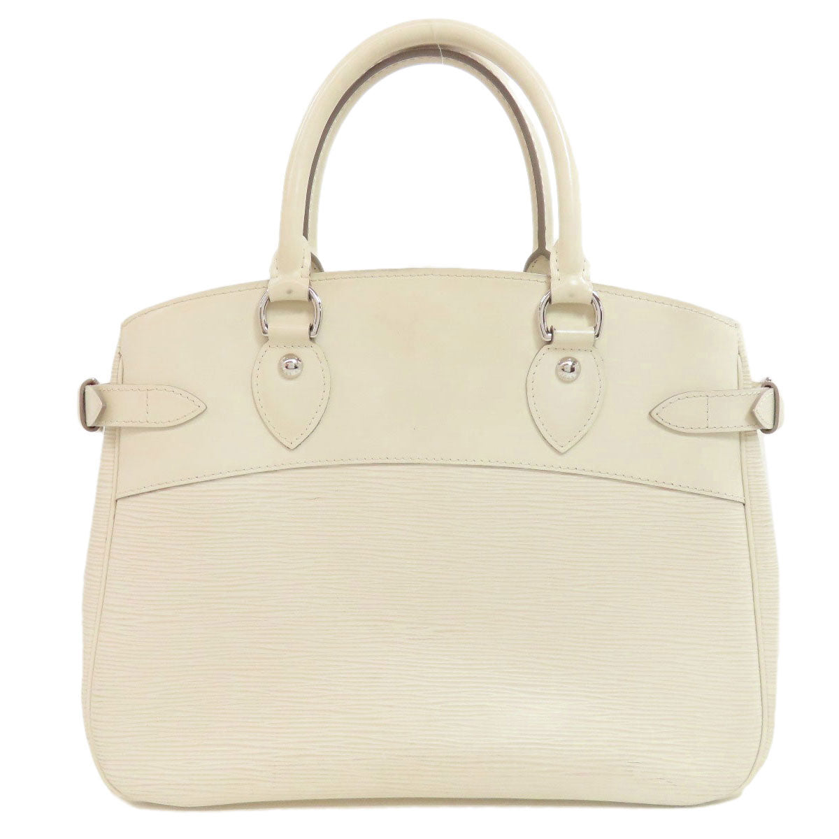 LOUIS VUITTON Handbag Epi white Passy PM Women