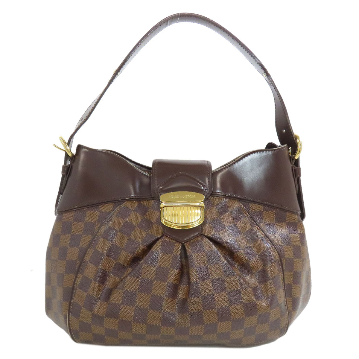 LOUIS VUITTON Shoulder Bag Damier canvas Brown Sistina MM Women