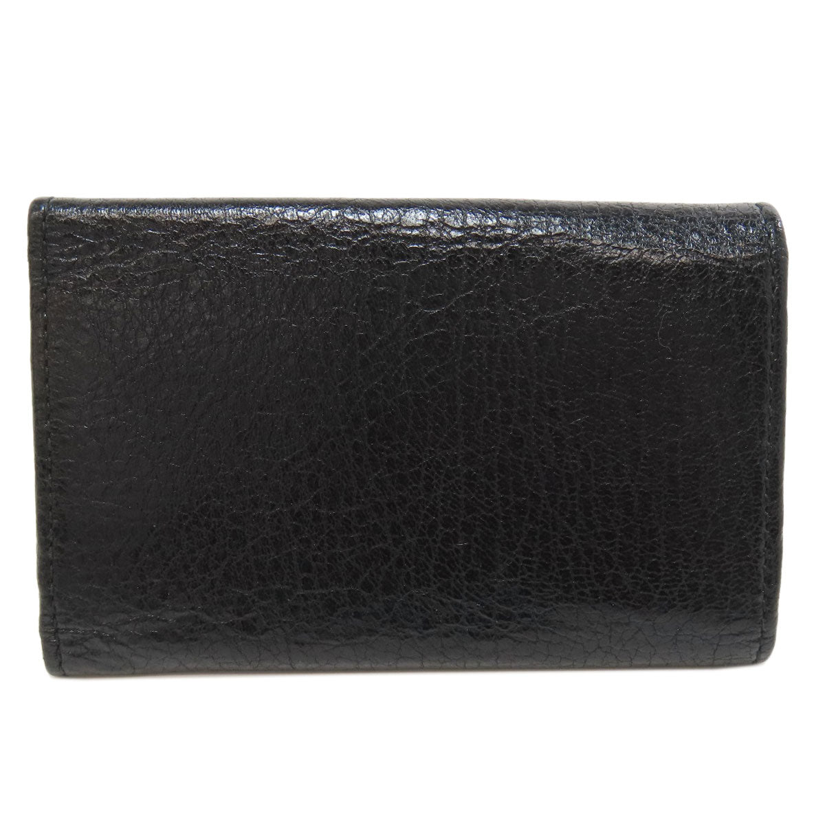 BALENCIAGA Key case Key holder 477450 leather black Classic