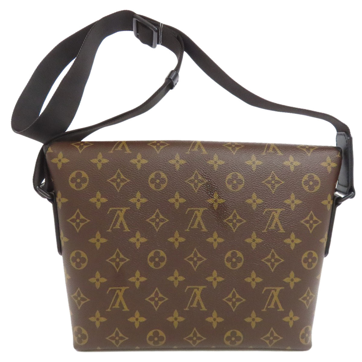 LOUIS VUITTON Shoulder Bag Monogram macacer Brown Magnetic messenger Women