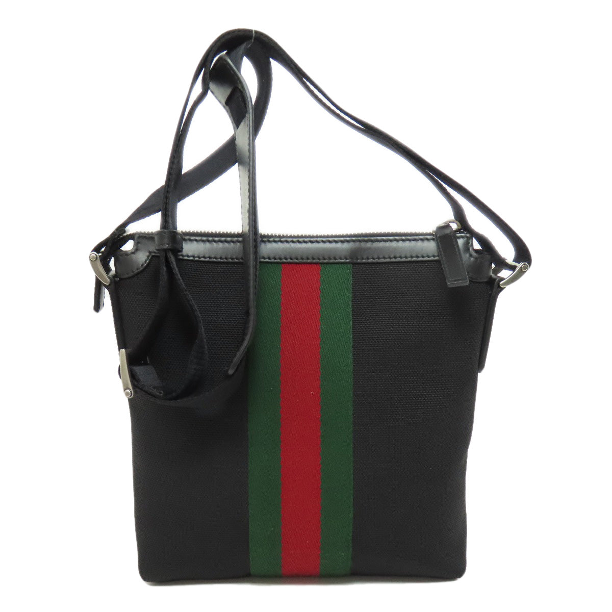 GUCCI Shoulder Bag 631195 canvas black Sherry line outlet Women